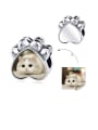 thumb 925 Sterling Silver With  White Gold Plated Minimalist Cat Paw Photo Pendants charms 0