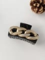 thumb Cellulose Acetate Geometric Alloy Retro iron chain square alloy  Jaw Hair Claw 4