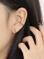 thumb 925 Sterling Silver Rhinestone  Geometric Minimalist Stud Earring 2