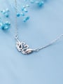 thumb 925 Sterling Silver Swan Minimalist Necklace 1