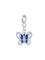 thumb 925 Sterling Silver Enamel Minimalist Butterfly  Pendant 3