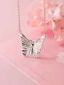 thumb 925 Sterling Silver Butterfly Vintage Necklace 1