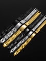 thumb Titanium Steel Geometric Chain  Minimalist Bracelet 0