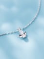 thumb 925 Sterling Silver Cubic Zirconia Angel Cute Necklace 1