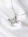 thumb 925 Sterling Silver Butterfly Vintage Necklace 0