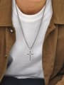 thumb Stainless steel Cross Hip Hop Long Strand Necklace 1