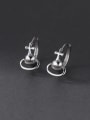 thumb 925 Sterling Silver Irregular Vintage Drop Earring 0