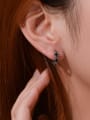 thumb Titanium Steel Cross Minimalist Single Earring(Single-Only One) 1