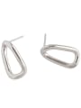 thumb 925 sterling silver simple hollow irregular geometry Earring 0