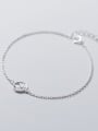 thumb 925 Sterling Silver   Minimalist  Hollow Round Link Bracelet 1