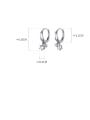 thumb 925 Sterling Silver Cubic Zirconia Round Minimalist Huggie Earring 4