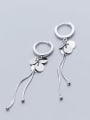 thumb 925 sterling silver tassel minimalist threader earring 0