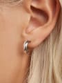 thumb 925 Sterling Silver Geometric Minimalist Stud Earring 2