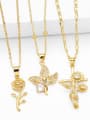 thumb Brass Cubic Zirconia Rosary Trend Necklace 0