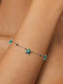 thumb 925 Sterling Silver Enamel Sea Star Minimalist Link Bracelet 1