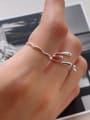 thumb 925 Sterling Silver Geometric Vintage Band Ring 2