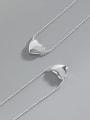 thumb 925 Sterling Silver Smooth  Heart Minimalist Necklace 3