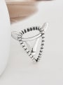 thumb 925 Sterling Silver Hollow Geometric  Line Vintage Band Ring 3