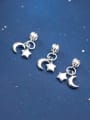 thumb 925 Sterling Silver With Glossy Star Moon Pendant Diy Accessories 1