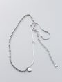 thumb 925 Sterling Silver Round Minimalist Initials Necklace 1