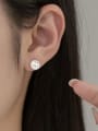 thumb 925 Sterling Silver Rabbit Minimalist Stud Earring 1