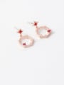 thumb Zinc Alloy Cubic Zirconia Multi Color Star Minimalist Drop Earrings 1