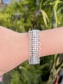 thumb Brass Cubic Zirconia Geometric Luxury Bracelet 1