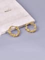 thumb Titanium Steel Round Hip Hop Hoop Earring 0
