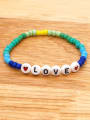 thumb Stainless steel MGB  Bead Multi Color Letter Bohemia Stretch Bracelet 0