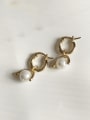 thumb 925 Sterling Silver With Gold Plated Cute Irregular Stud Earrings 0