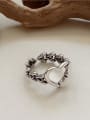 thumb 925 Sterling Silver Heart Vintage Band Ring 1
