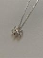 thumb 925 Sterling Silver Hollow  Flower Minimalist Necklace 2