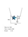 thumb 925 Sterling Silver Austrian Crystal Pentagram Classic Necklace 4