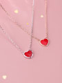 thumb 925 sterling silver Simple fashion heart pendant necklace 1