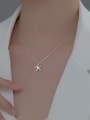 thumb 925 Sterling Silver Minimalist Sea Star  Pendant Necklace 3