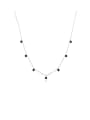 thumb 925 Sterling Silver With 14k White Gold Plated Minimalist Clavicle Necklaces 0