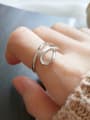 thumb 925 Sterling Silver  Minimalist  Curve Free Size Ring 1