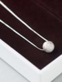 thumb 925 Sterling Silver  Minimalist Round Ball Pendant  Necklace 2