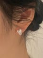 thumb 925 Sterling Silver Cubic Zirconia Bowknot Vintage Stud Earring 2
