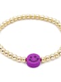 thumb Stainless steel Polymer Clay Smiley Bohemia Beaded Bracelet 3