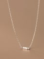 thumb 925 Sterling Silver Square Minimalist Necklace 1