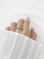 thumb 925 Sterling Silver Hollow Heart Vintage Free Size Ring 3