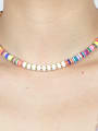thumb Stainless steel Multi Color Polymer Clay Bohemia Weave  Necklace 2