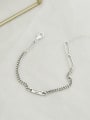 thumb Vintage Sterling Silver With Antique Silver Plated Vintage Chain Bracelets 3
