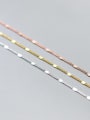 thumb 925 Sterling Silver  Irregular Minimalist  Chain Anklet 1