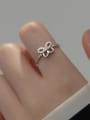 thumb 925 Sterling Silver Cubic Zirconia Butterfly Cute Band Ring 2