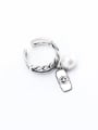 thumb 925 Sterling Silver Geometric Vintage Chain Band Ring 4