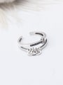 thumb 925 Sterling Silver Number Vintage Band Ring 3