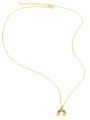 thumb Brass Cubic Zirconia  Vintage Rainbow Pendant Necklace 3