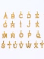 thumb Alloy Cubic Zirconia Minimalist  Letter Pendant 0
